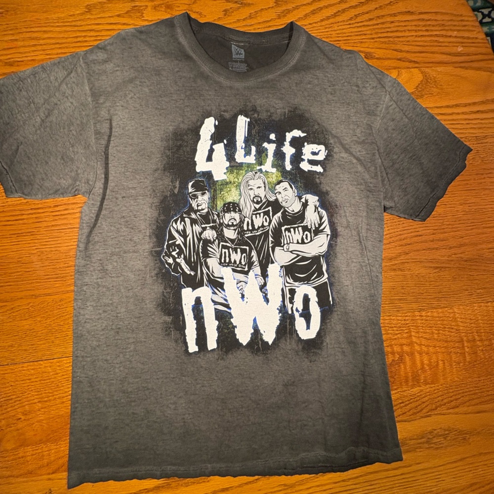 WWE Gray NWO Graphic T-Shirt